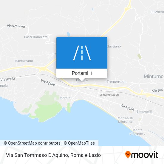 Mappa Via San Tommaso D'Aquino