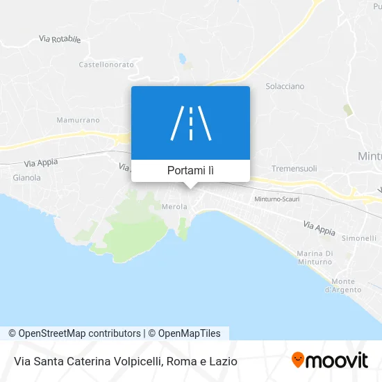 Mappa Via Santa Caterina Volpicelli