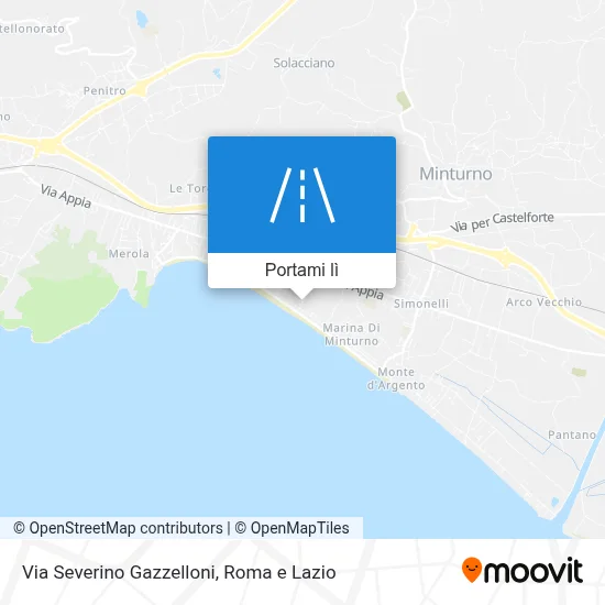 Mappa Via Severino Gazzelloni