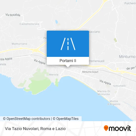 Mappa Via Tazio Nuvolari