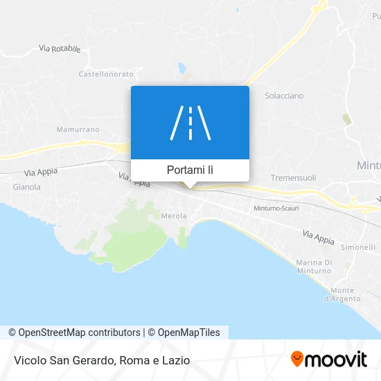 Mappa Vicolo San Gerardo