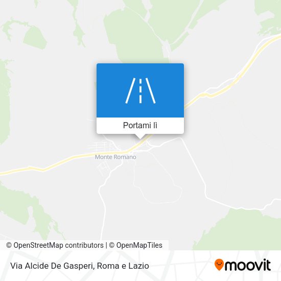 Mappa Via Alcide De Gasperi