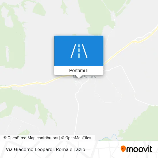 Mappa Via Giacomo Leopardi