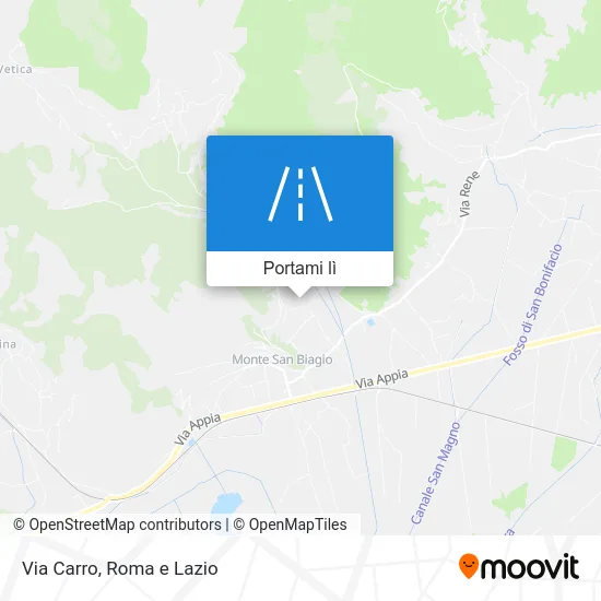 Mappa Via Carro