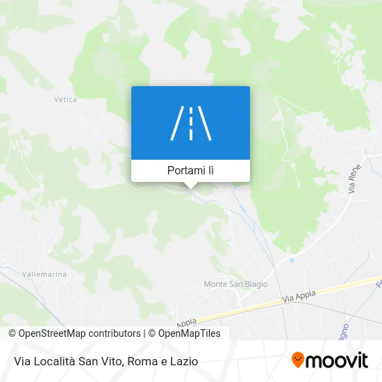 Mappa Via Località San Vito