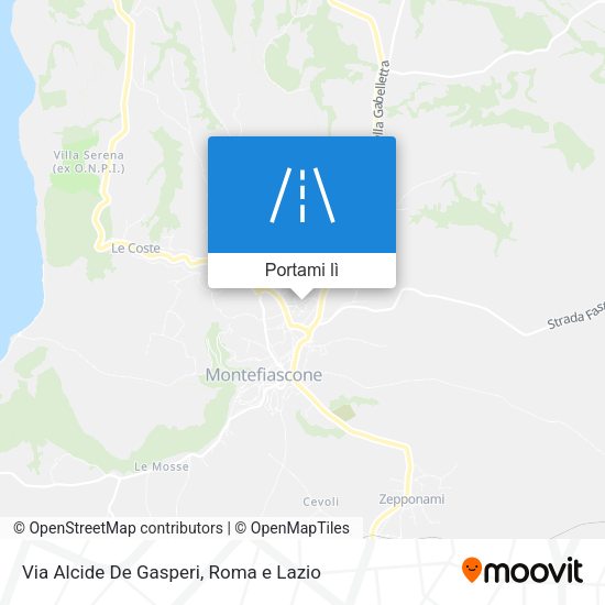 Mappa Via Alcide De Gasperi