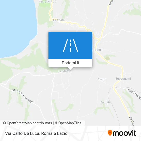 Mappa Via Carlo De Luca