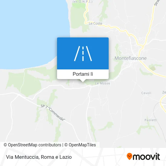 Mappa Via Mentuccia