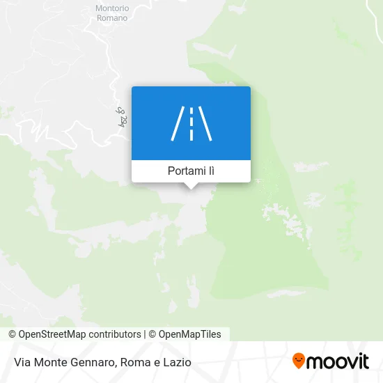 Mappa Via Monte Gennaro