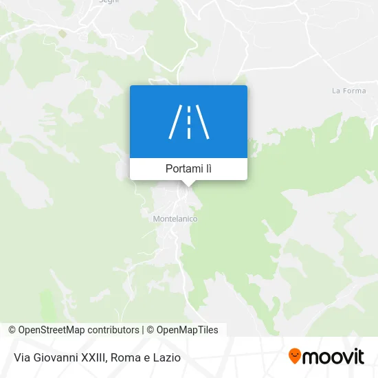 Mappa Via Giovanni XXIII