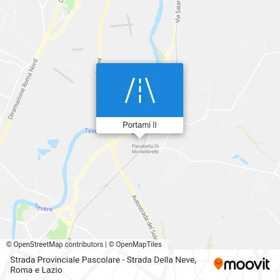 Mappa Strada Provinciale Pascolare - Strada Della Neve