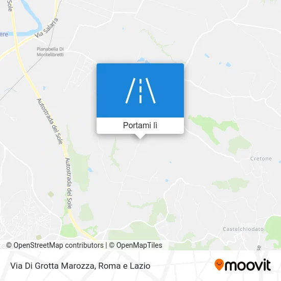 Mappa Via Di Grotta Marozza