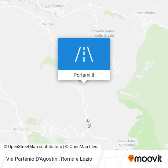 Mappa Via Partenio D'Agostini