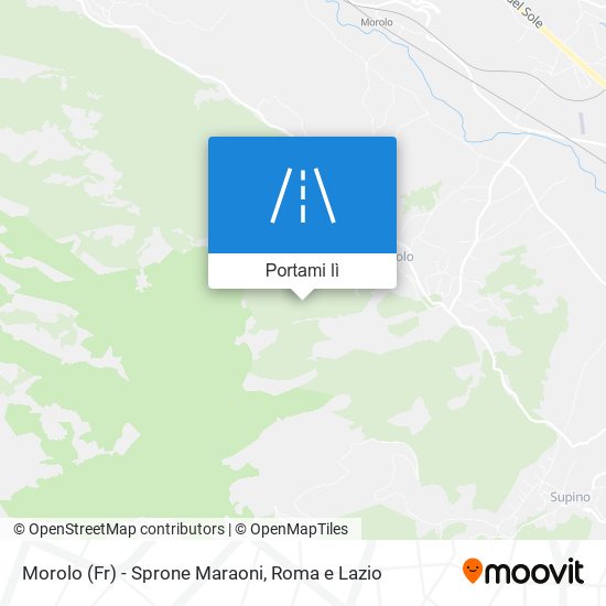 Mappa Morolo (Fr) - Sprone Maraoni