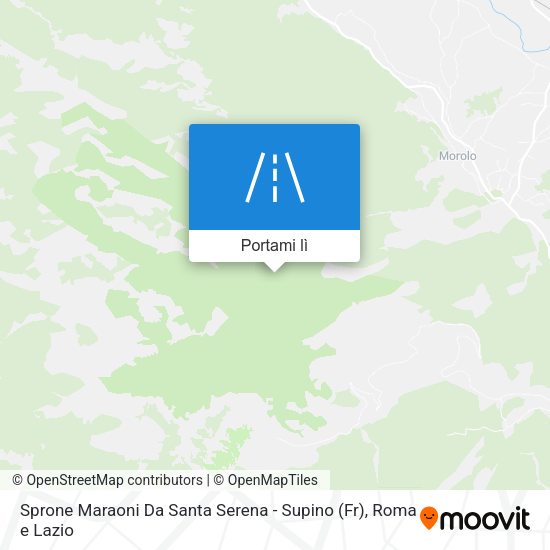 Mappa Sprone Maraoni Da Santa Serena - Supino (Fr)