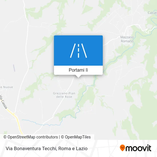 Mappa Via Bonaventura Tecchi