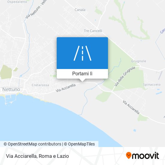 Mappa Via Acciarella