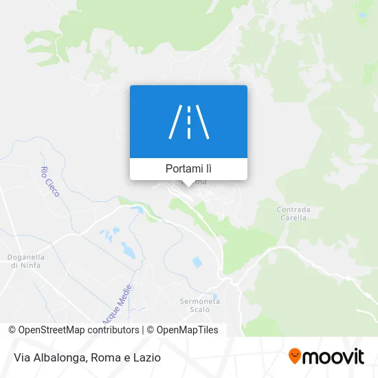 Mappa Via Albalonga