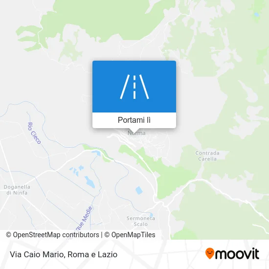 Mappa Via Caio Mario