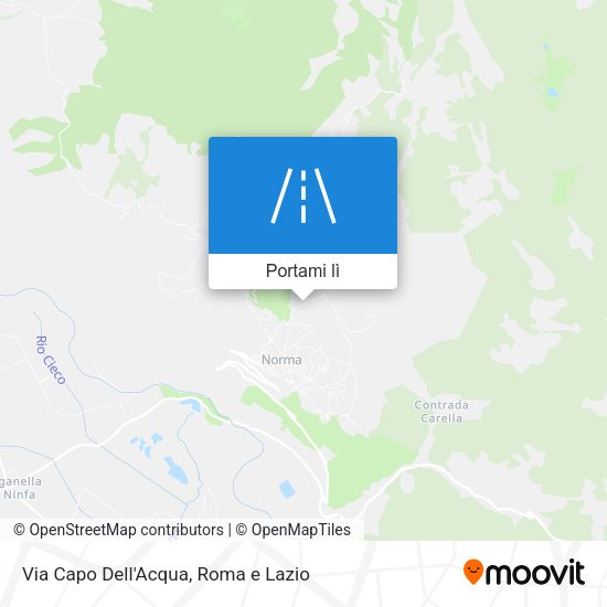 Mappa Via Capo Dell'Acqua