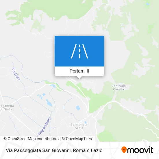 Mappa Via Passeggiata San Giovanni