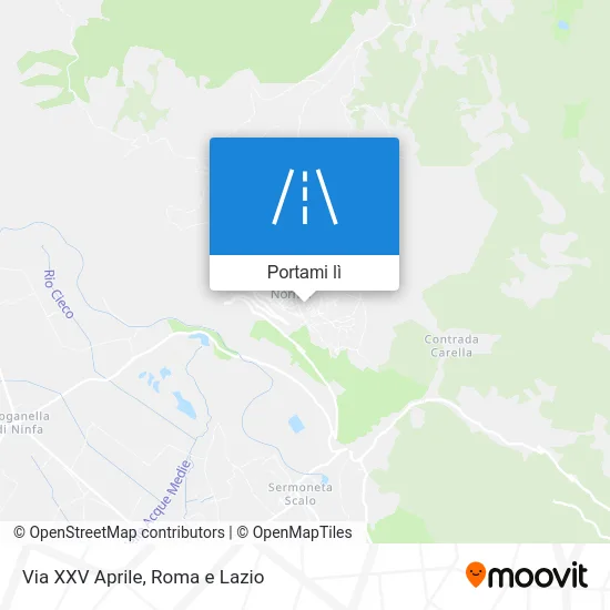 Mappa Via XXV Aprile