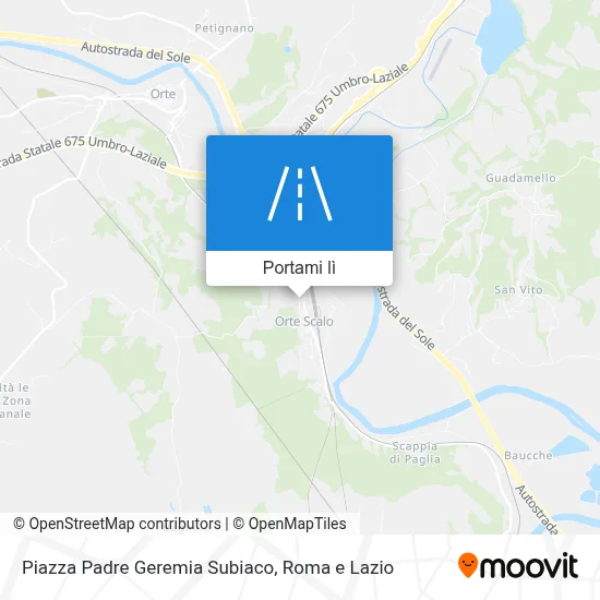 Mappa Piazza Padre Geremia Subiaco