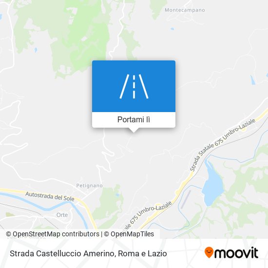 Mappa Strada Castelluccio Amerino