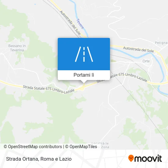 Mappa Strada Ortana