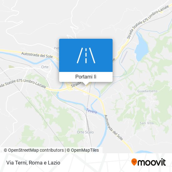 Mappa Via Terni