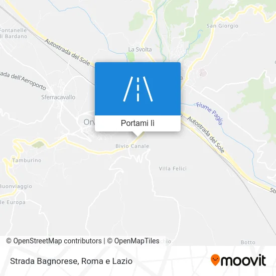Mappa Strada Bagnorese