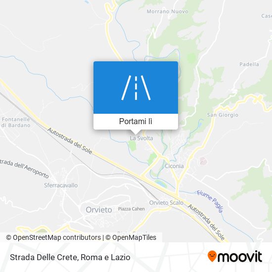 Mappa Strada Delle Crete