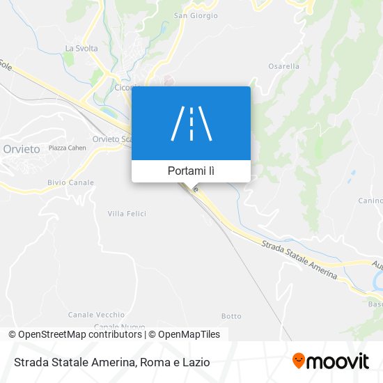 Mappa Strada Statale Amerina