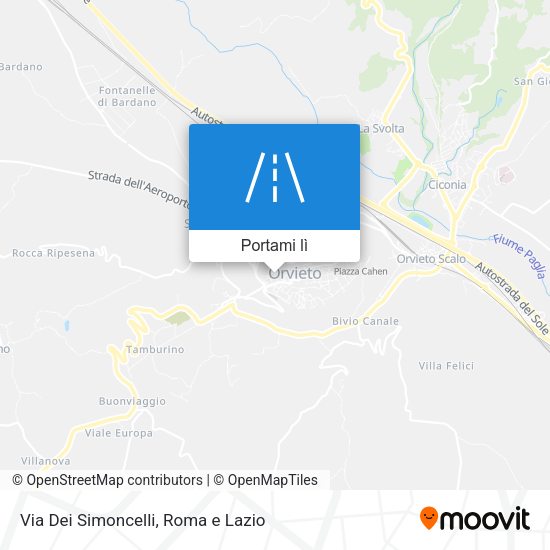 Mappa Via Dei Simoncelli