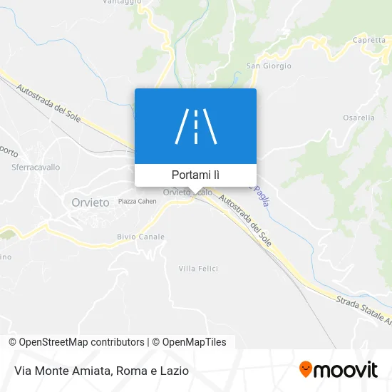 Mappa Via Monte Amiata