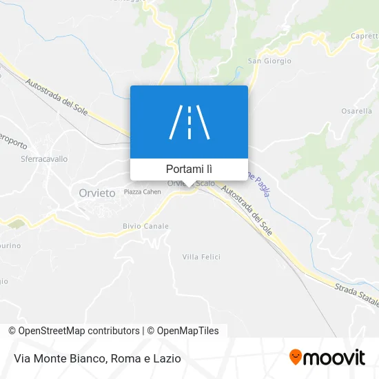 Mappa Via Monte Bianco
