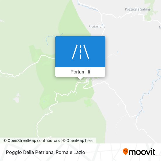 Mappa Poggio Della Petriana