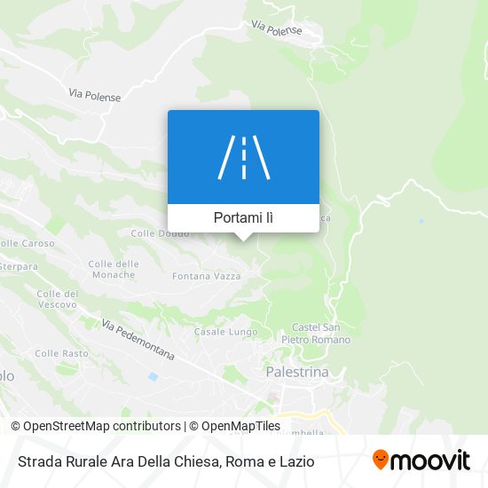 Mappa Strada Rurale Ara Della Chiesa