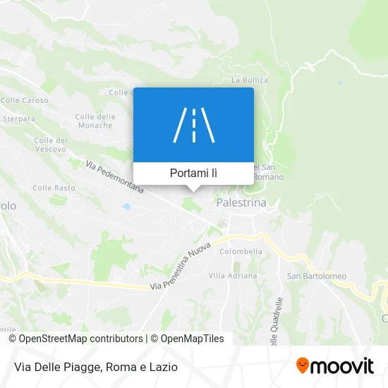 Mappa Via Delle Piagge