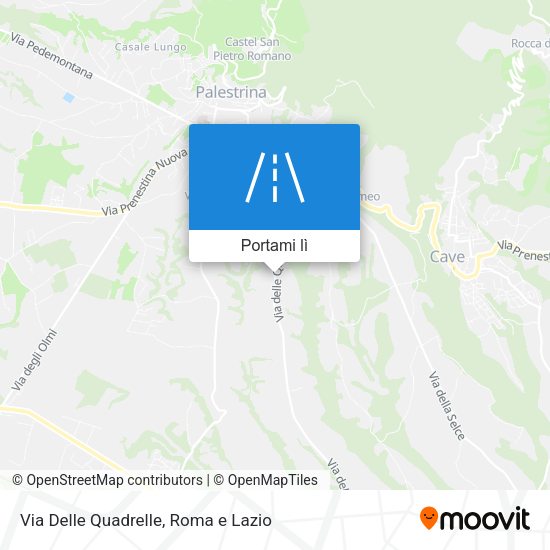 Mappa Via Delle Quadrelle