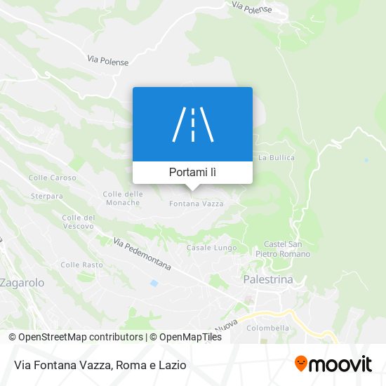 Mappa Via Fontana Vazza