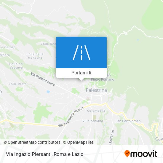 Mappa Via Ingazio Piersanti