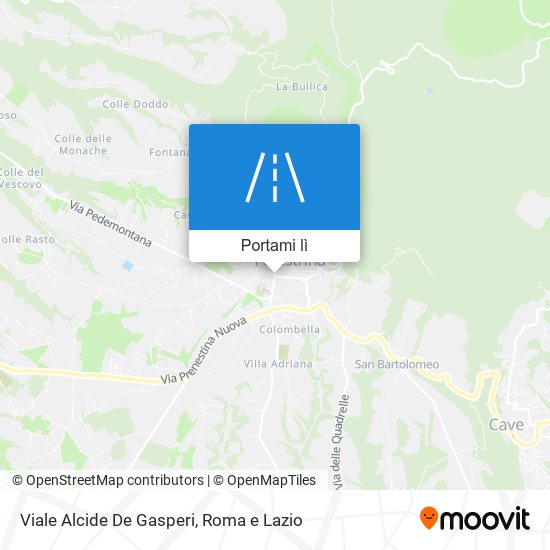 Mappa Viale Alcide De Gasperi