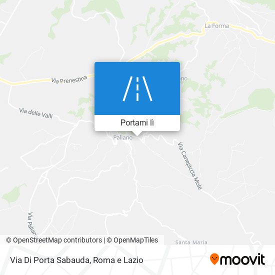 Mappa Via Di Porta Sabauda