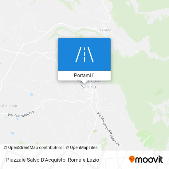 Mappa Piazzale Salvo D'Acquisto