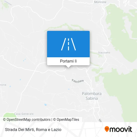 Mappa Strada Dei Mirti