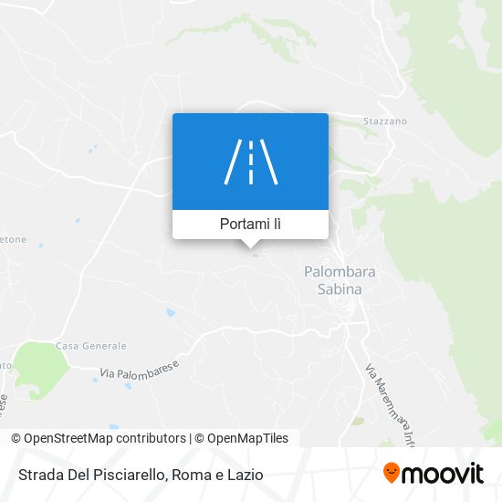 Mappa Strada Del Pisciarello