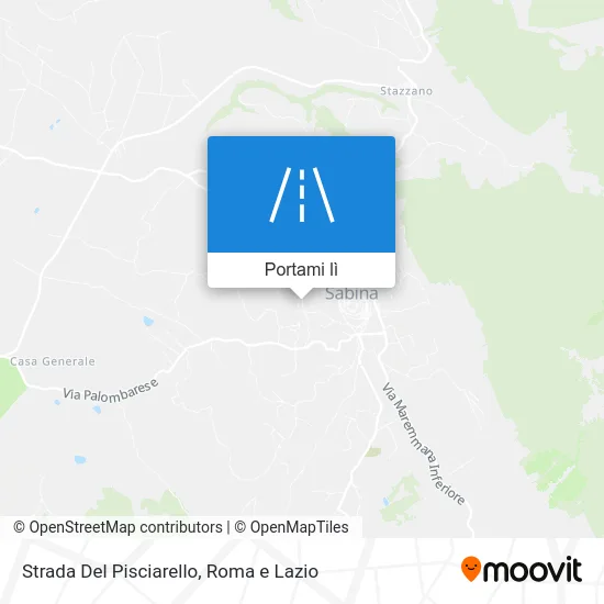 Mappa Strada Del Pisciarello