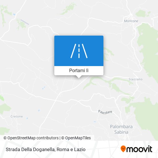 Mappa Strada Della Doganella