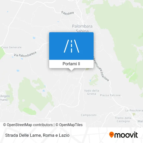 Mappa Strada Delle Lame